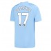 Manchester City Kevin De Bruyne #17 Replika Hemma matchkläder 2023-24 Korta ärmar